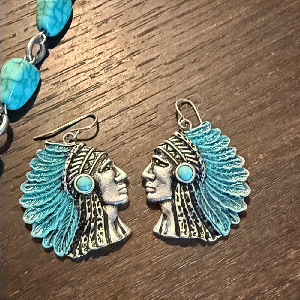 Beautiful Costume jewelry in turquoise - Picture 3 of 5